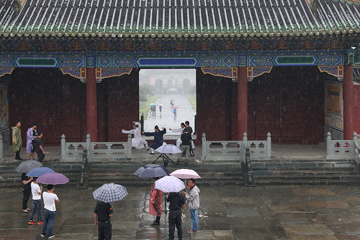 师行武馆参与央视《魅力中国城》节目拍摄