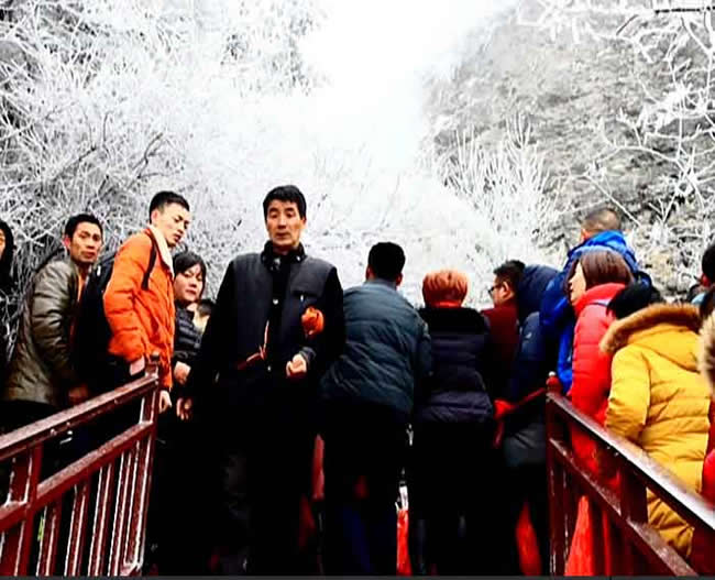 武当雾凇美景令人醉