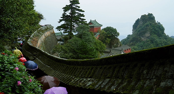 水墨山峦云雾缭绕 草竹树木分外清新