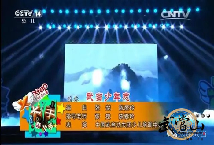 武当少年登上央视CCTV-14频道大舞台