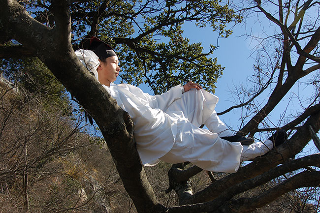 武当道门五行养生功之直卧功